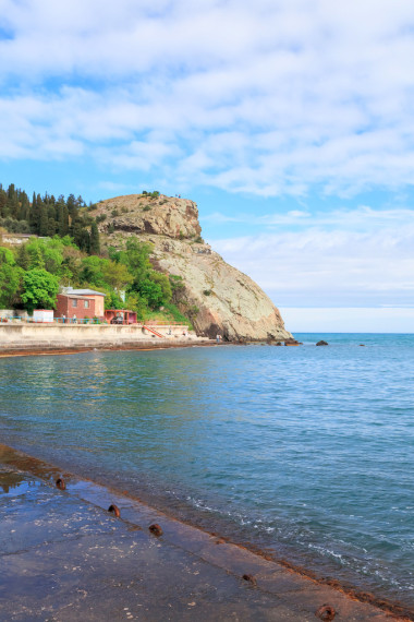 克里米亞半島海角 plaka 視圖。ukraine.russia