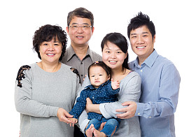 亚洲家庭幸福图片