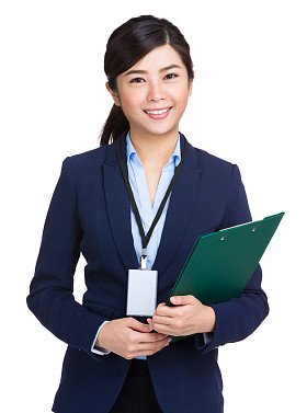 女商人控股剪贴板
