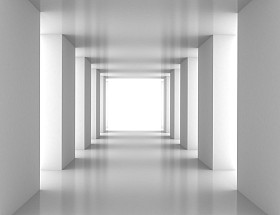 隧道与白墙图片