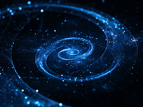 深空中的螺旋星系