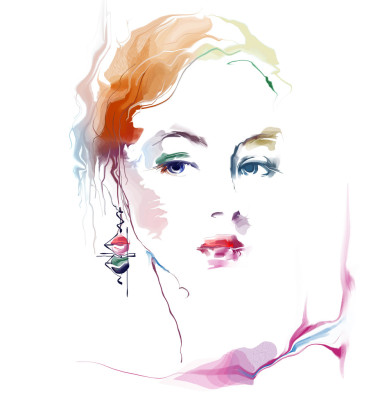 美麗女人的畫像