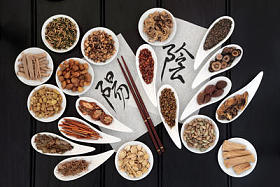 阴和阳的草药图片
