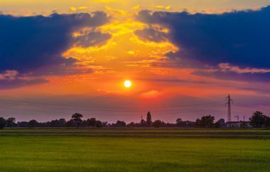 多彩的日落 cloudscape