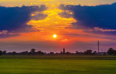多彩的日落 cloudscape