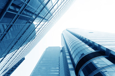 摩天大樓的現(xiàn)代玻璃 silhouettes