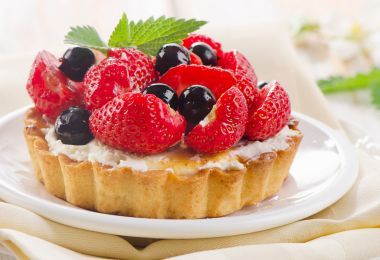 新鮮漿果撻圖片