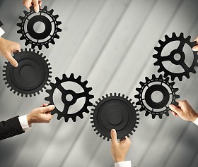 团队合作和一体化的概念图片