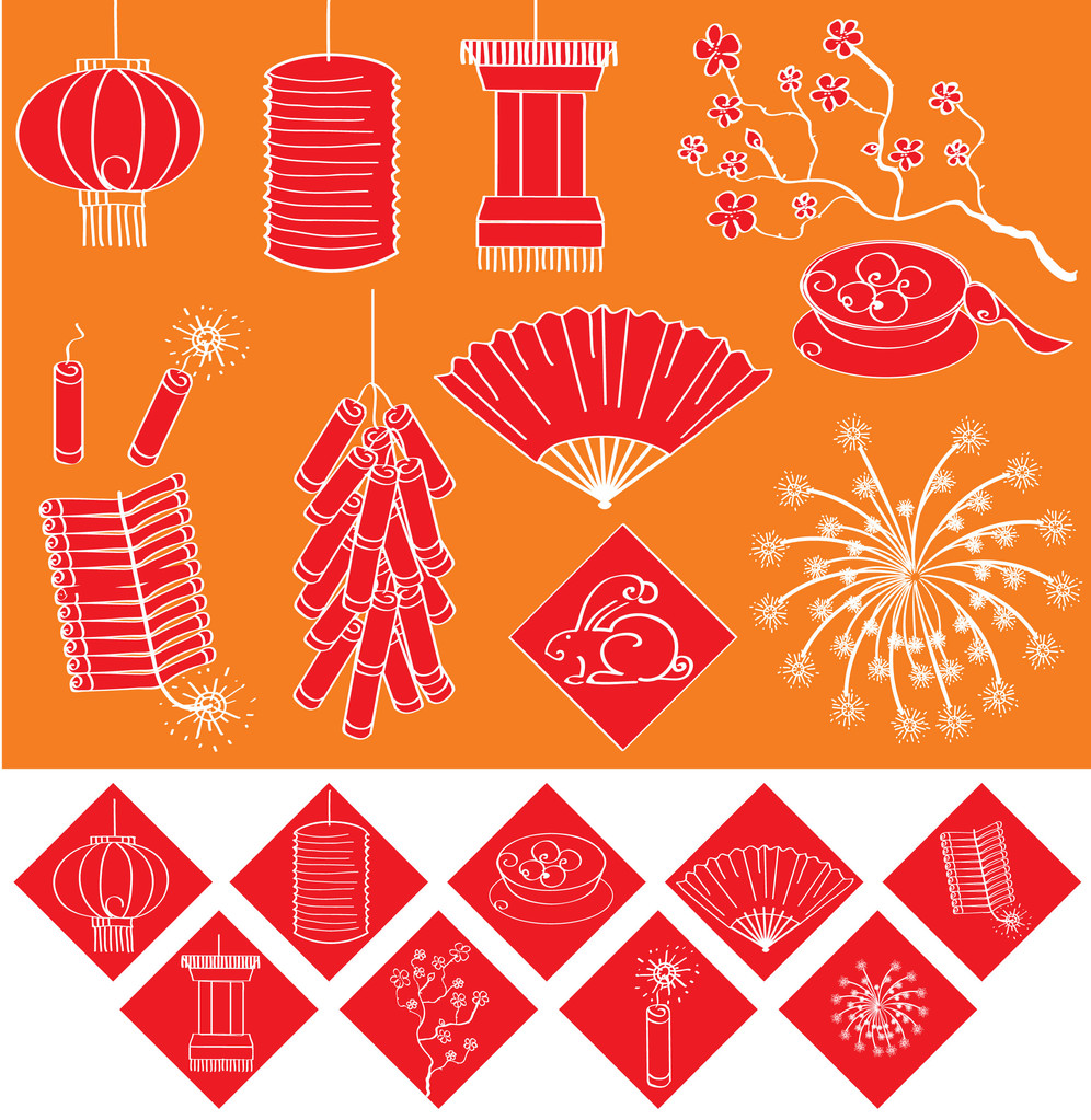 中国新的一年元素图片