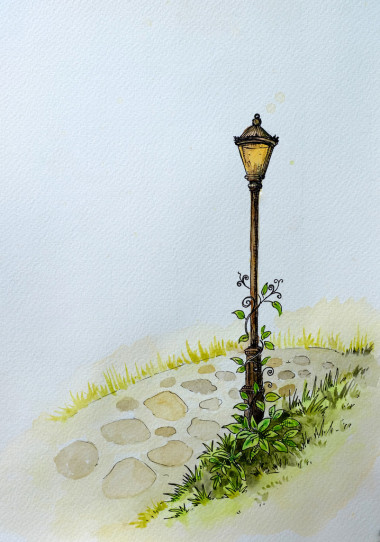 水彩風(fēng)景畫