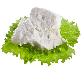 意大利乳清干酪用生菜叶子图片
