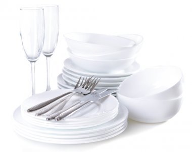 白色盤子一套圖片