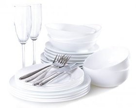 白色盘子一套图片