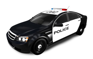 现代警察巡逻车图片