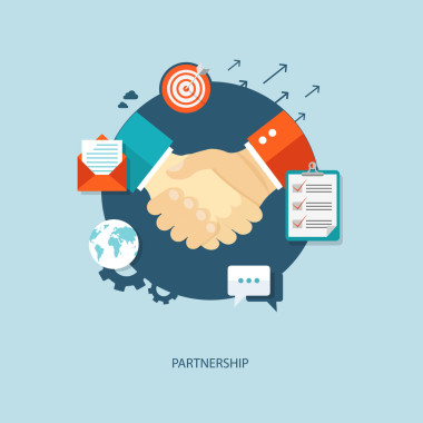 伙伴关系平插图.图片