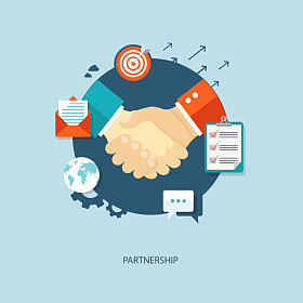 伙伴关系平插图.图片