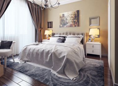 在新古典主義風(fēng)格的臥室