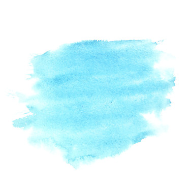 藍色水彩畫筆描邊
