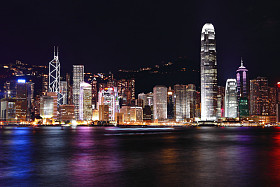 香港的夜空