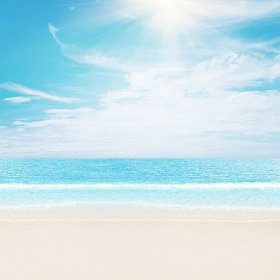田园诗般的海滩图片
