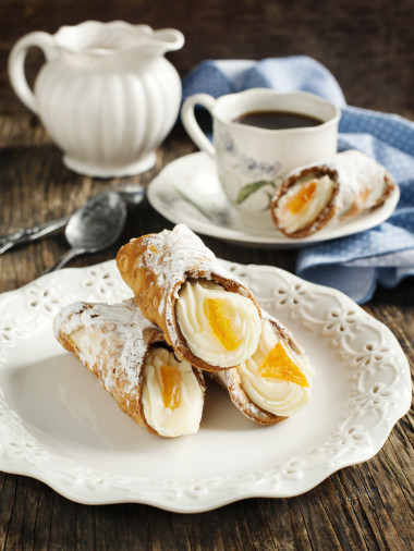 西西里奶油橙。典型的西西里酥皮點(diǎn)心