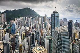 香港中国城市天际线图片