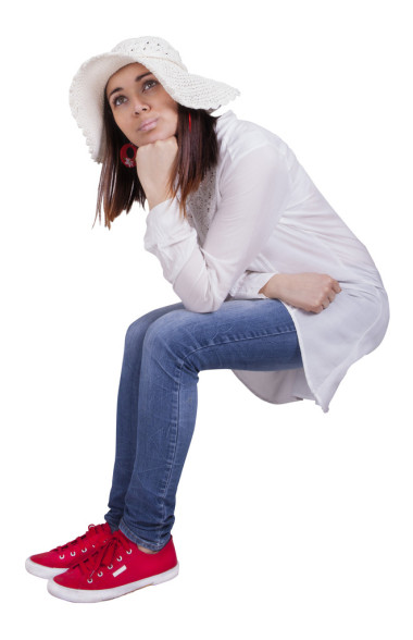 旅行者傷心女人照片