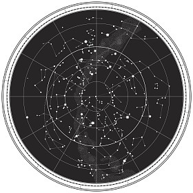 夜晚的天空的天体地图图片