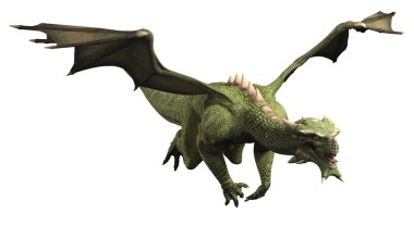 在飛行中的綠龍