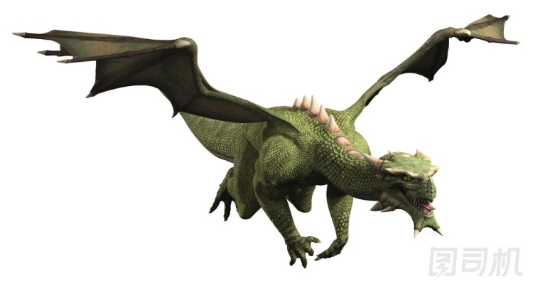 在飛行中的綠龍