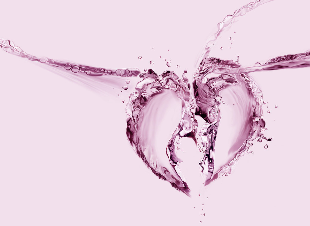 破碎的心的水图片