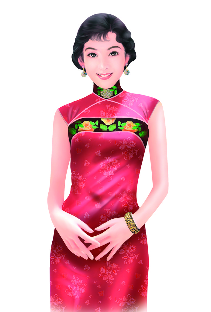 手绘图-中国女人 017 手绘图-中国女人 017