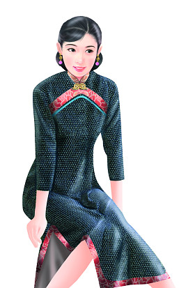 手绘-中国妇女010图片