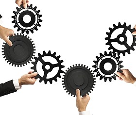 团队合作和一体化的概念照片