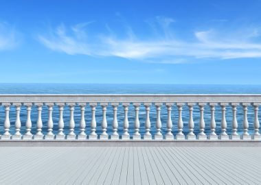 露台，可俯瞰大海图片