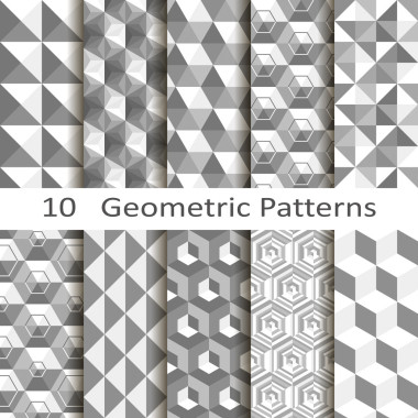 組十幾何模式圖片