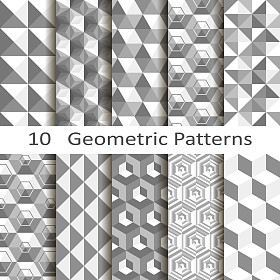 组十几何模式图片