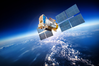 空間衛(wèi)星在地球這顆行星圖片