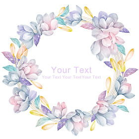 由花制成的圈照片