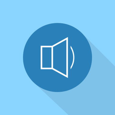 音量图标，平面设计