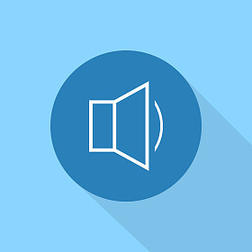 音量图标，平面设计