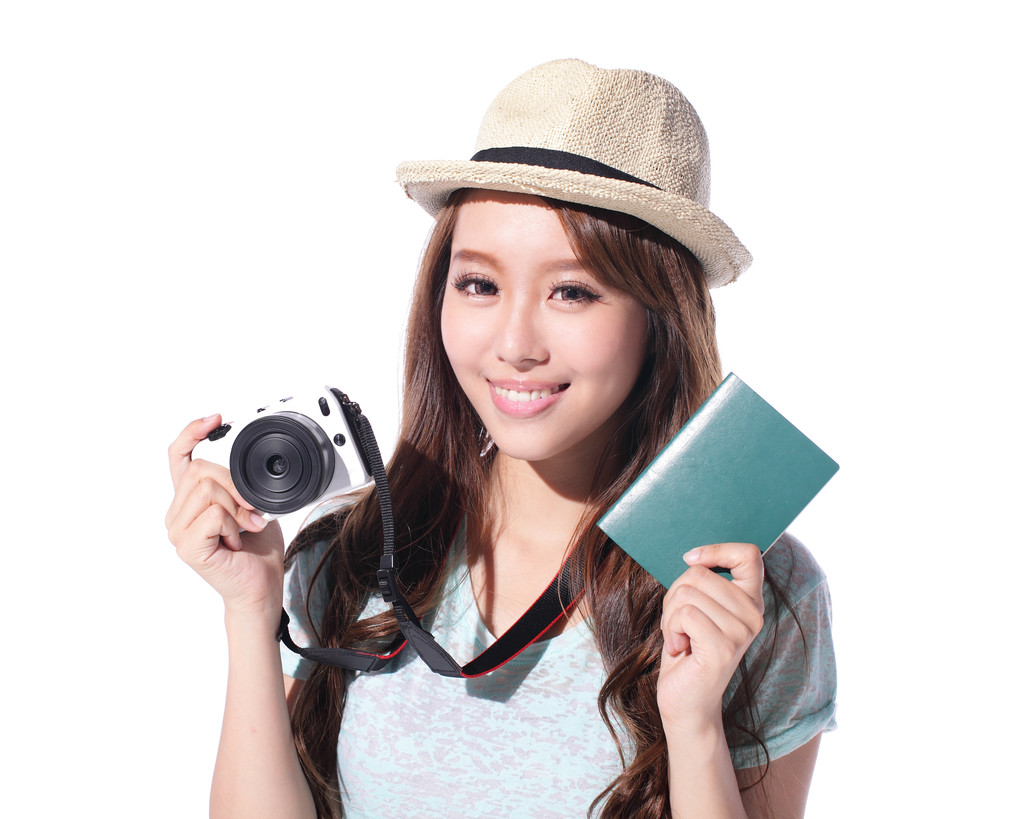 幸福的女人旅游图片