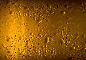 在啤酒瓶上的纹理水滴