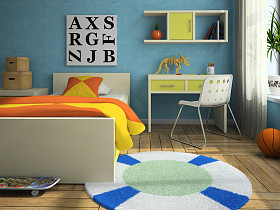 内部的现代 childroom