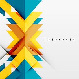 未来派的几何形状，最小的设计