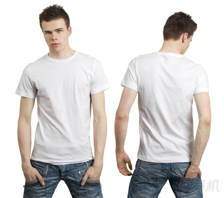 空白白襯衫的少年圖片