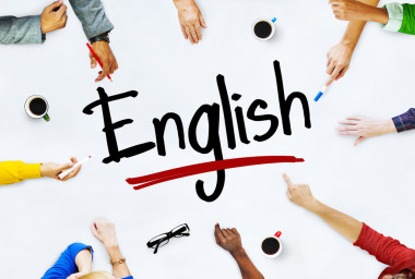 人和英語的概念圖片