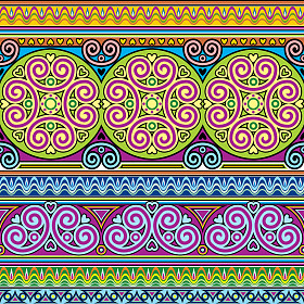 亚洲装饰无缝图片