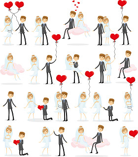 新娘和新郎图片