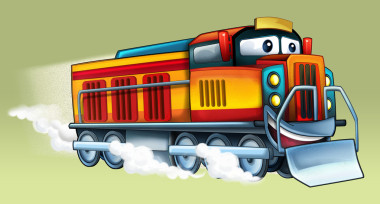 彩色的火車照片